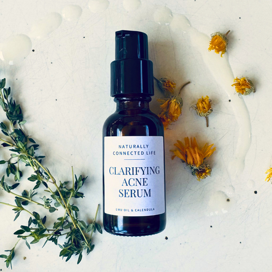 Clarifying acne serum with chamomile and thyme