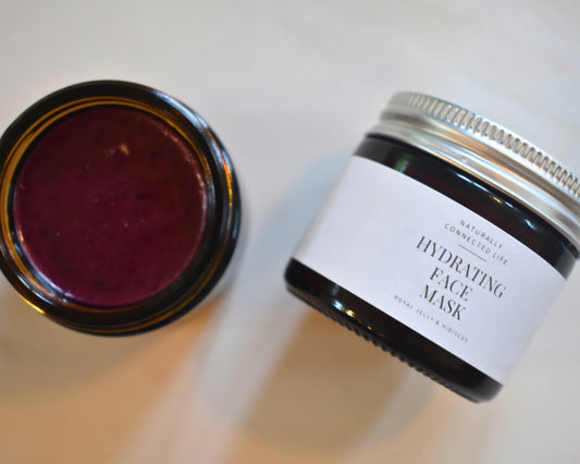 hydrating face mask, naturally connected life, royal jelly face mask, moisturizer, natural face mask, face mask with clean ingredients