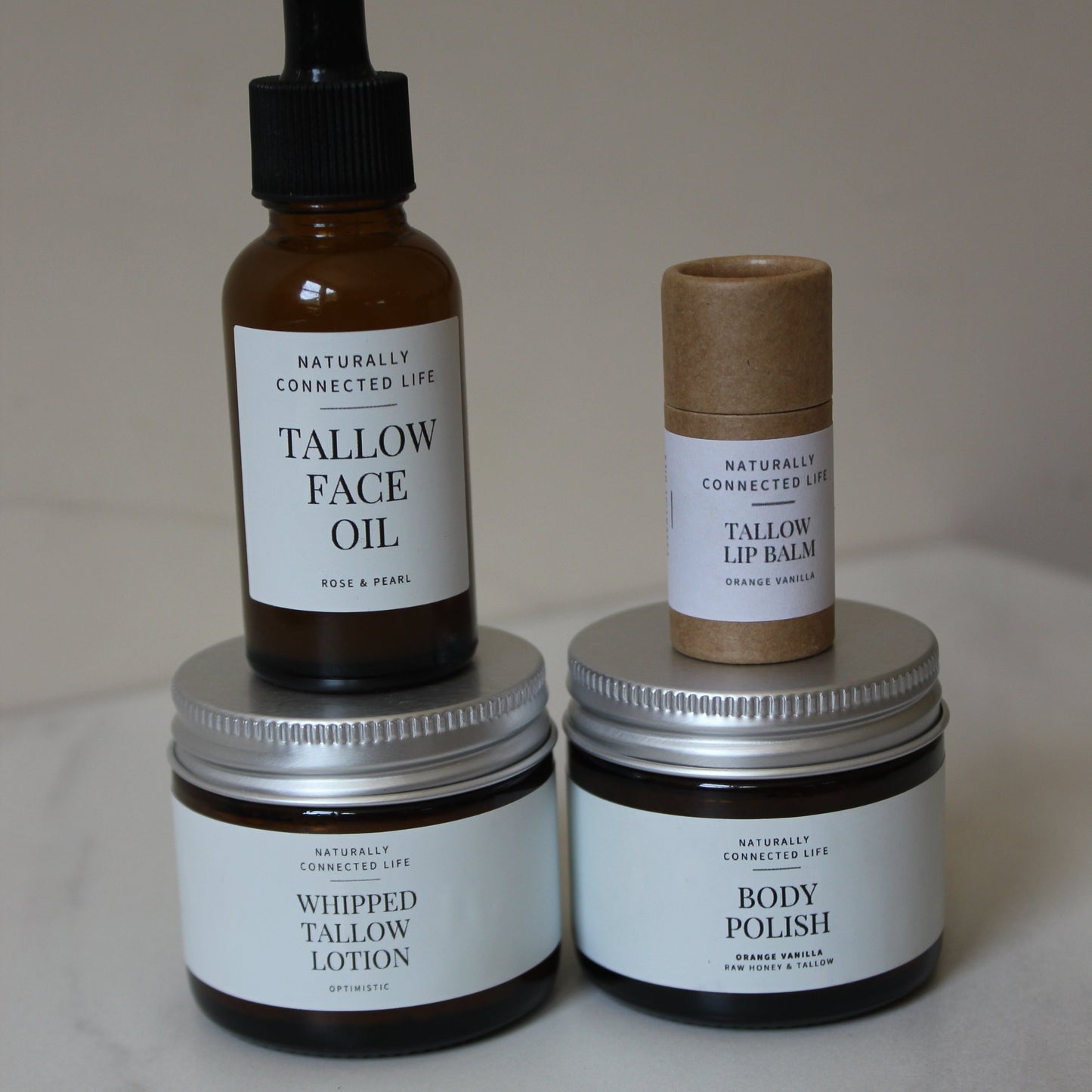 naturally connected life back to school sale, tallow face oil for teenagers, tallow lip balm, whipped tallow lotion, best whipped tallow lotion, body polish, soft and smooth skin naturally, selfcare for teen girls, daily skincare ritual for teenagers