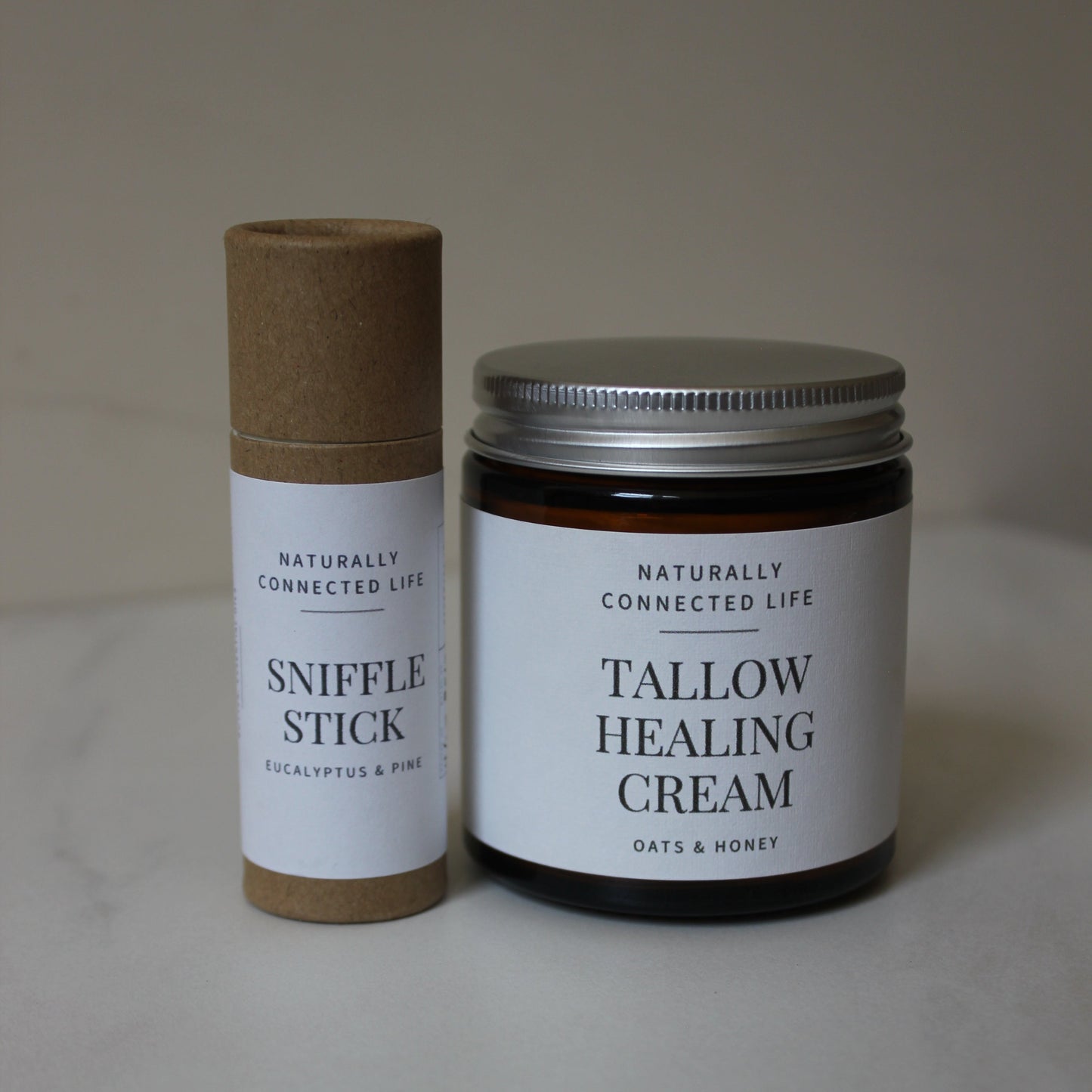 Tallow healing cream, sniffle stick, naturally connected life, tallow skincare products, natural skincare for kids and babies, eczema symptom relief, gentle skincare for sensitive skin, tallow for sensitive skin, back to school bundle