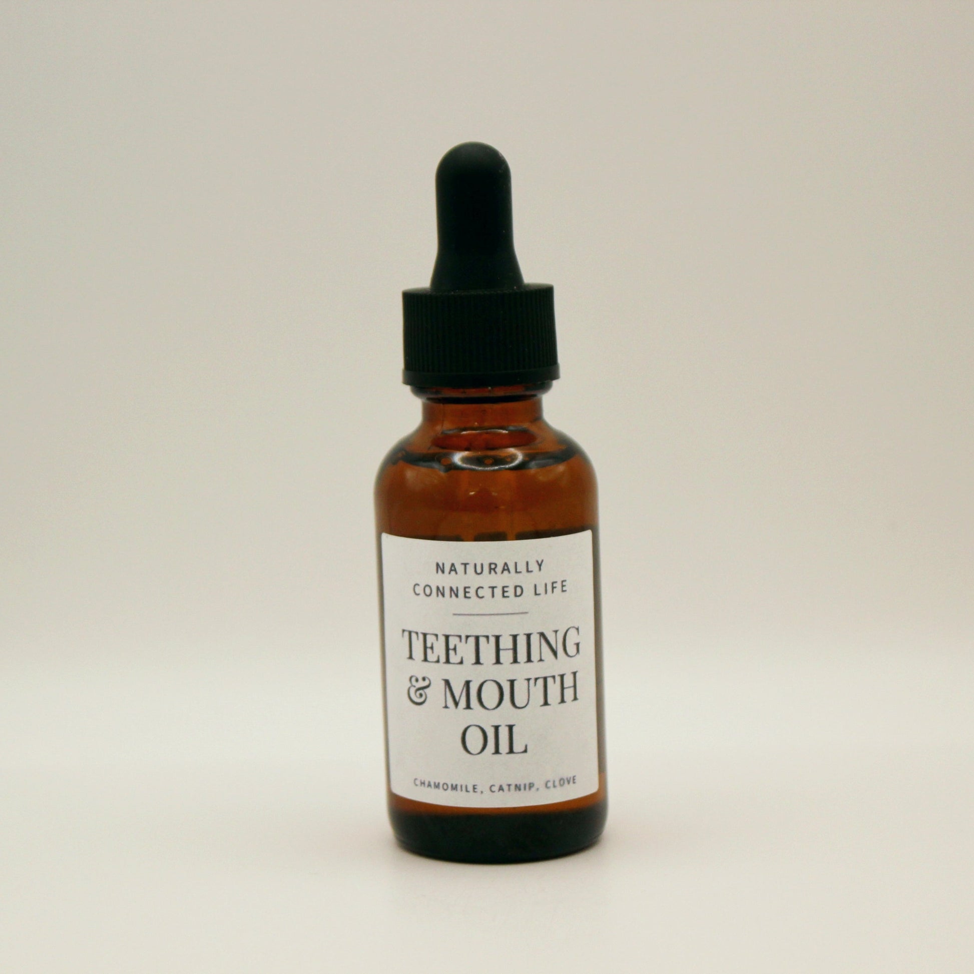baby teething oil, natural teething oil for babies, herbal teething oil from naturally connected life
