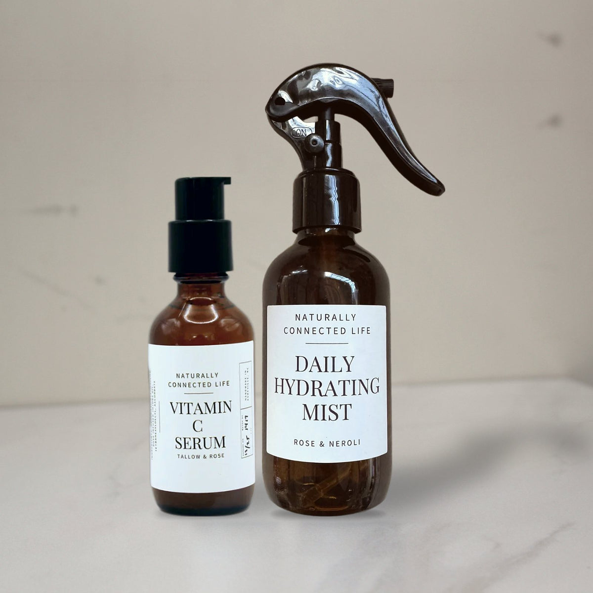 Plus kit: 2oz Vitamin C Serum and 4oz Daily Hydrating Mist